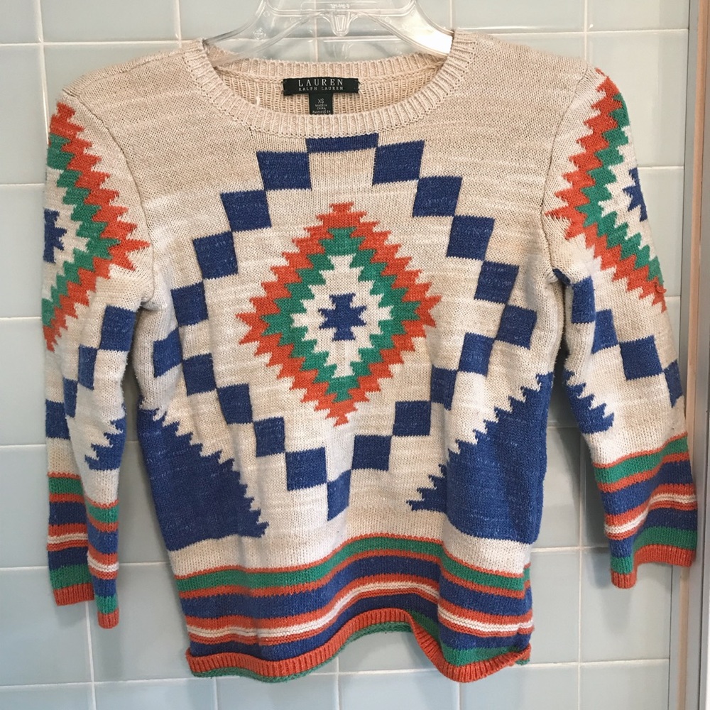 Ralph Lauren Printed Crewneck Sweater